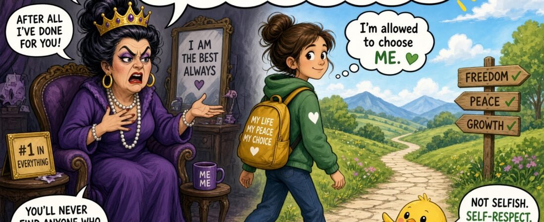 Is it okay to walk away from a narcissistic mother?