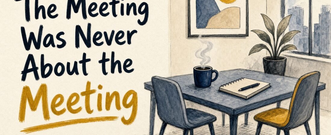 The Meeting Was Never About the Meeting